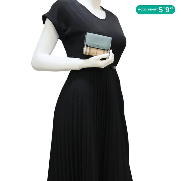 Burberry  Haymarket Check Canvas Wallet Blue - Picture 2 of 15